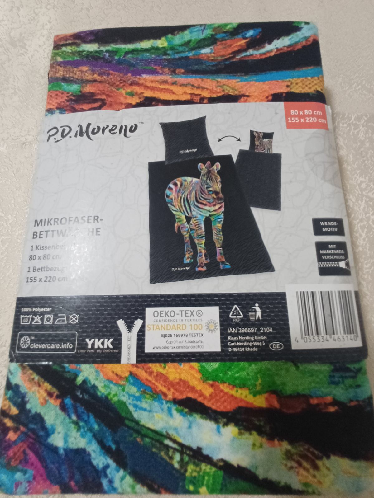 Posteljina Zebra 100% poliester