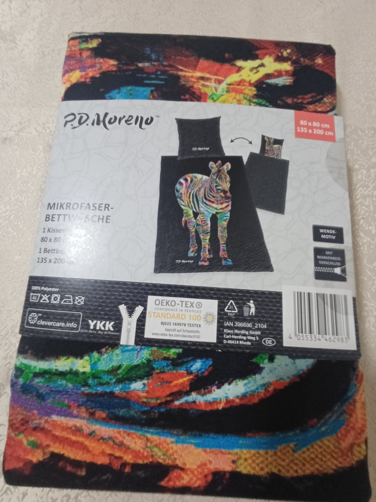 Posteljina Zebra 100% poliester