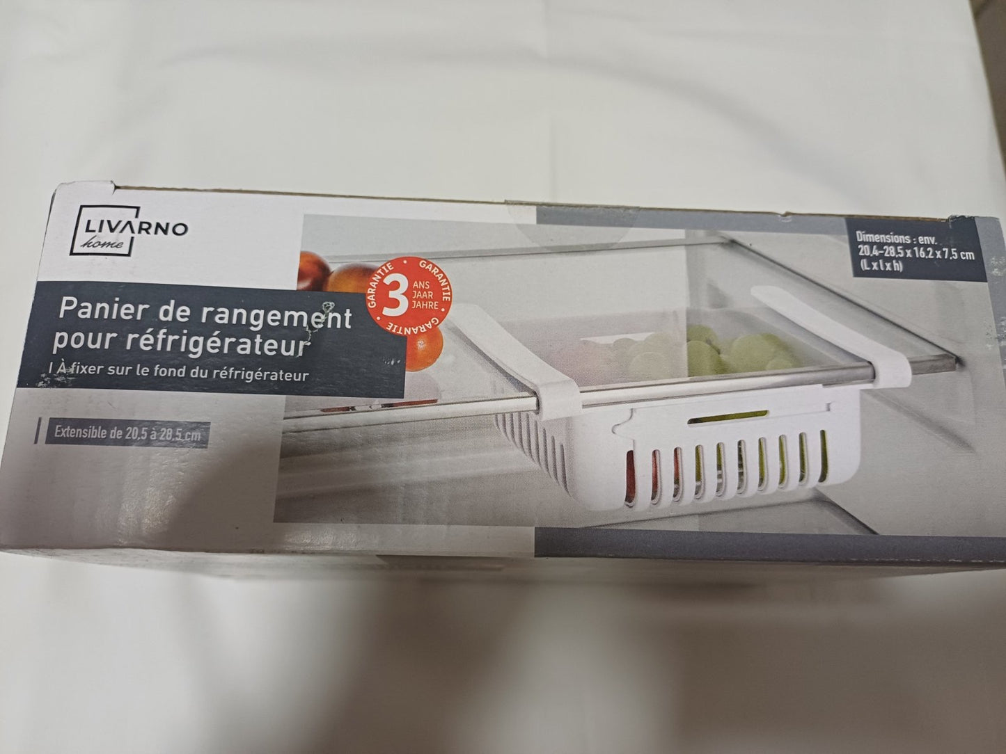 Organizer za frižider za voće i povrće
Dimenzije:20,4-28,5x16,2x7,5