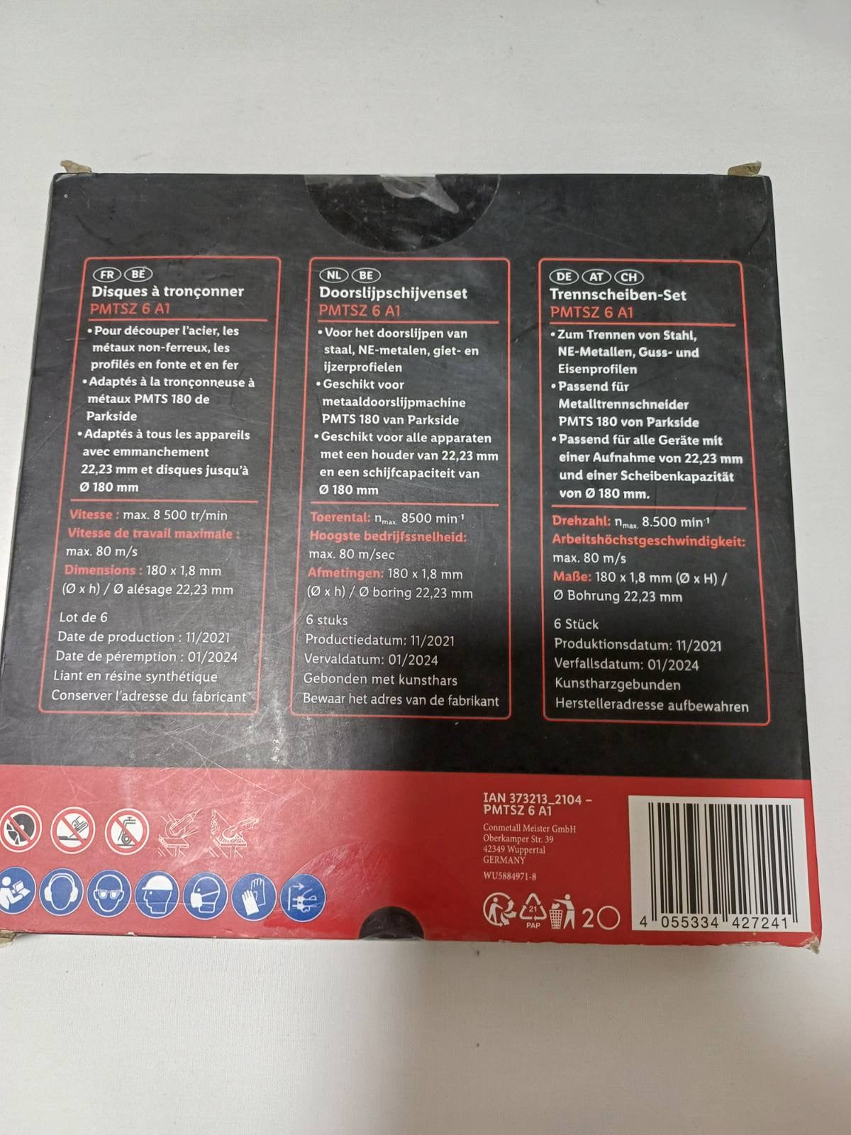Ploča rezna za metal fi 180 6/1