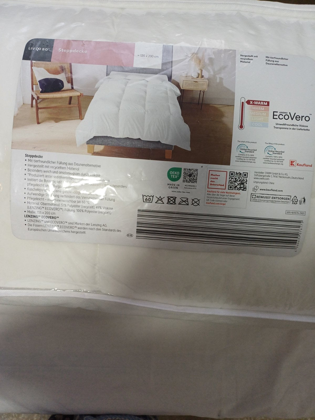 Stepp deka/prekrivač za Jorgan
Sa punjenjem od alternativnog paperja.
Posebno mekane i udobne zahvaljujući viskozi.
Imitira mekoću i izolaciju paperja,posebno jednostavno za održavanje i pogodno za osobe koje pate od alergija
Perivo u mašini do 60°C