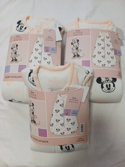 Vreća za spavanje za bebe
Minnie Mouse
100%pamuk 
Dostupno:
3-6 mjeseci  2 komada
6-18 mjeseci 2 komada