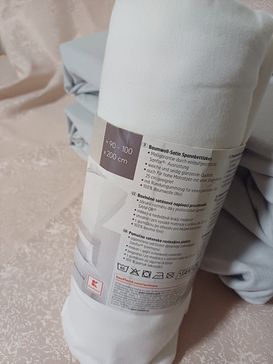 Plahta bijela 100% ekološki pamuk 90-100x200