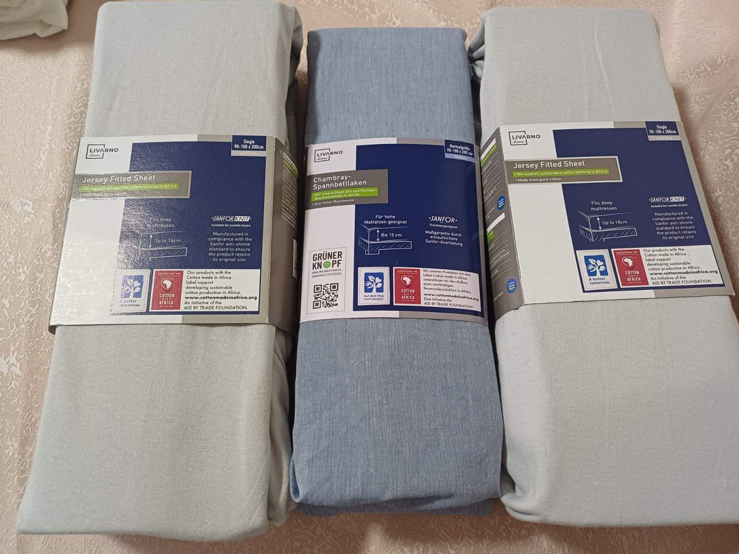 Plahta plava 100% pamuk 90-100x200