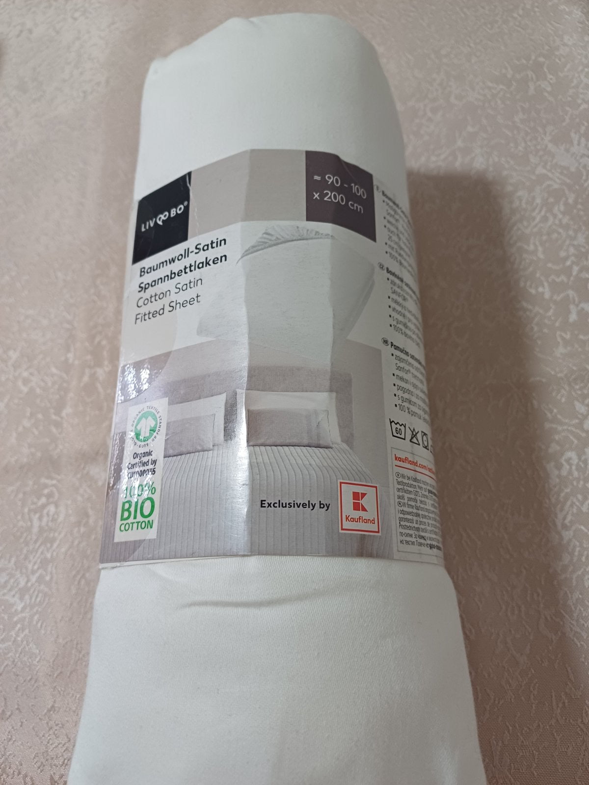 Plahta bijela 100% ekološki pamuk 90-100x200